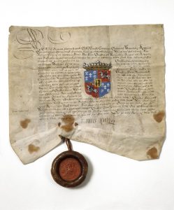 Per Brahes grevebrev från sent 1500-tal.