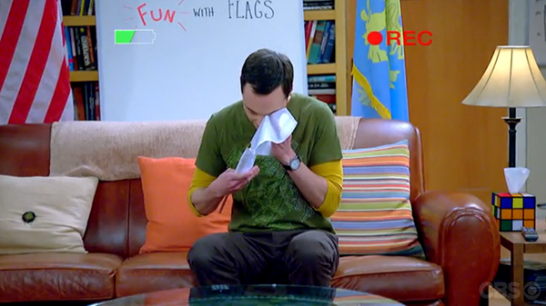 Sheldon Cooper, ur "Fun with flags", episode 62