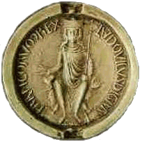 Sigill för för Ludvig (Louis) VII 1137-1180