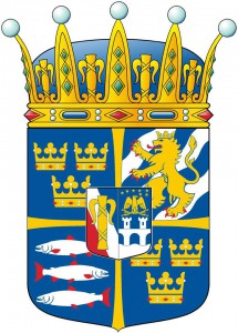 Arms of H.R.H. Prince Nicolas, Duke of Ångermanland. Artist: Vladimir Sagerlund