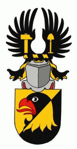 Arms of Peder Falk family. Vapensköld för familjen Falk