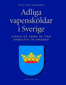 Omslag till Otto von Schedwins bok "Adliga vapensköldar i Sverige"