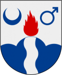 Arms of Hällefors. Creative commons: Lokal profil