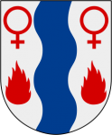 Arms of Ljusnarsberg. Creative commons: Lokal profil
