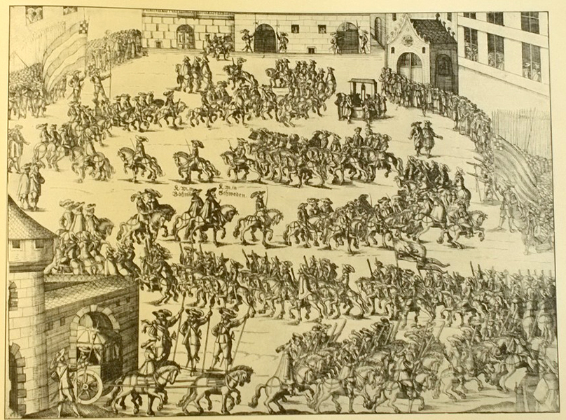 Svenska intåget till fredsförhandlingarna i Nürnberg 1648.