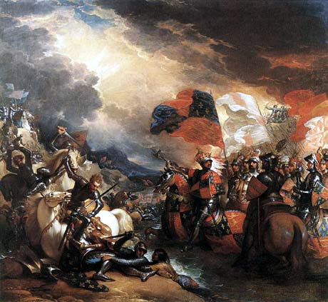 Slaget vid Crecy, som det beskrevs på 1800-talet