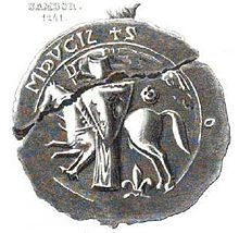 Sigill för Sambor II, hertig av Pomerellen,