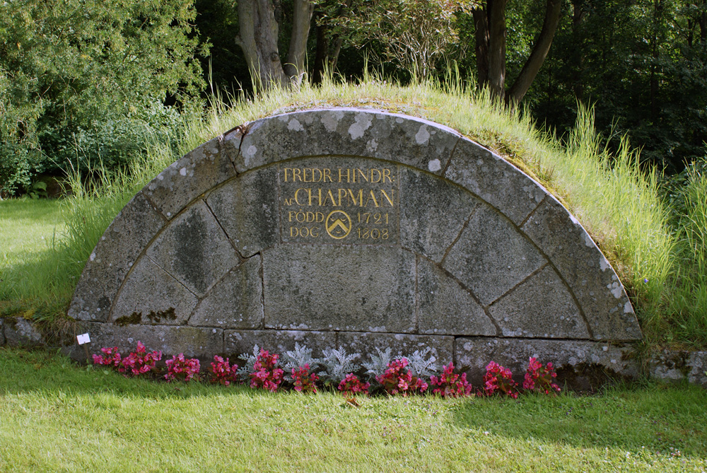 Fredrik Chapmans grav i Augerum