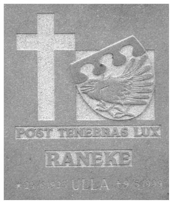 Jan och Ulla Ranekes gravsten